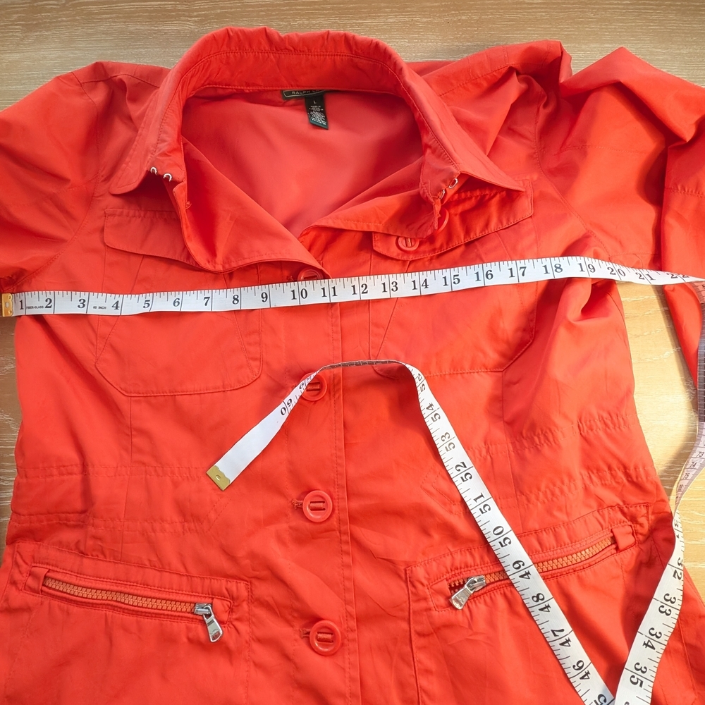 Ralph Lauren Utility Jacket Women’s Large Safari Field Rain Coat - Picture 3 of 11